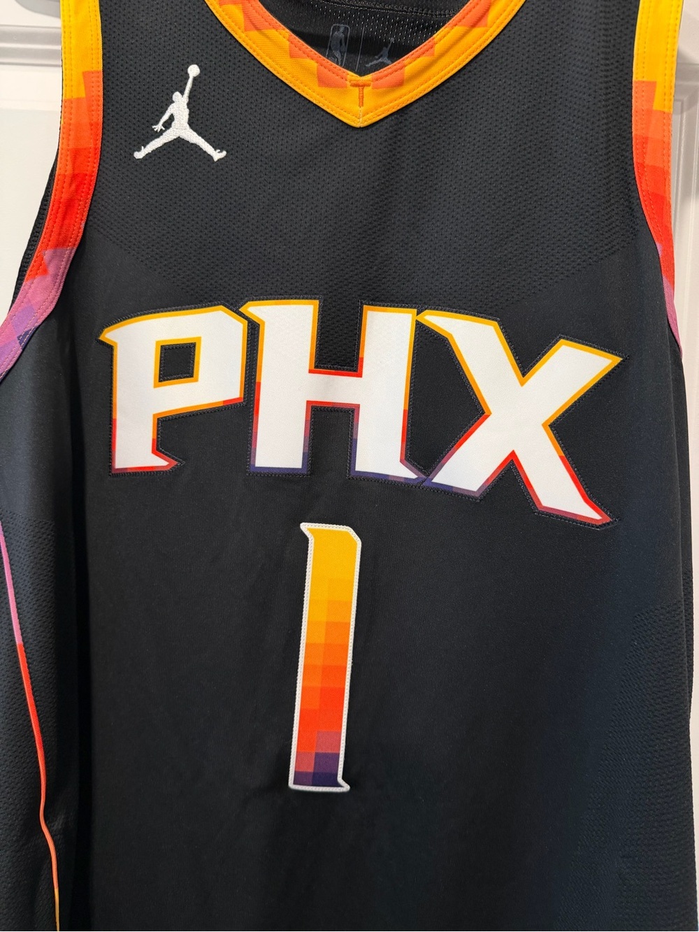 Devin Booker Phoenix Suns Jordan Authentic Jersey Black Size 52 - Picture 4 of 11